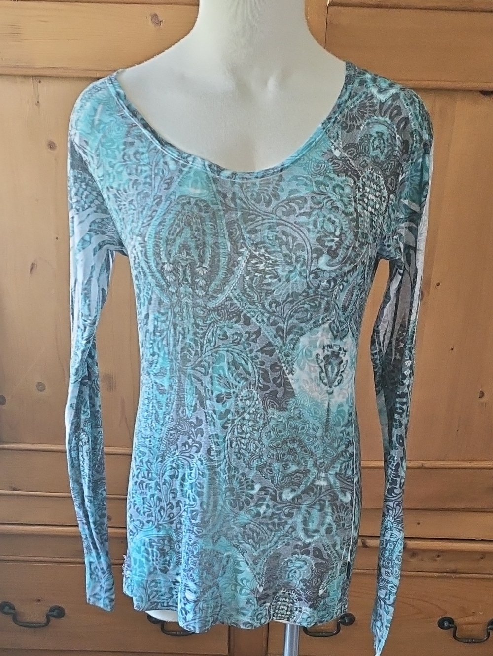 Prana Crewneck Long Sleeve Tee Size S